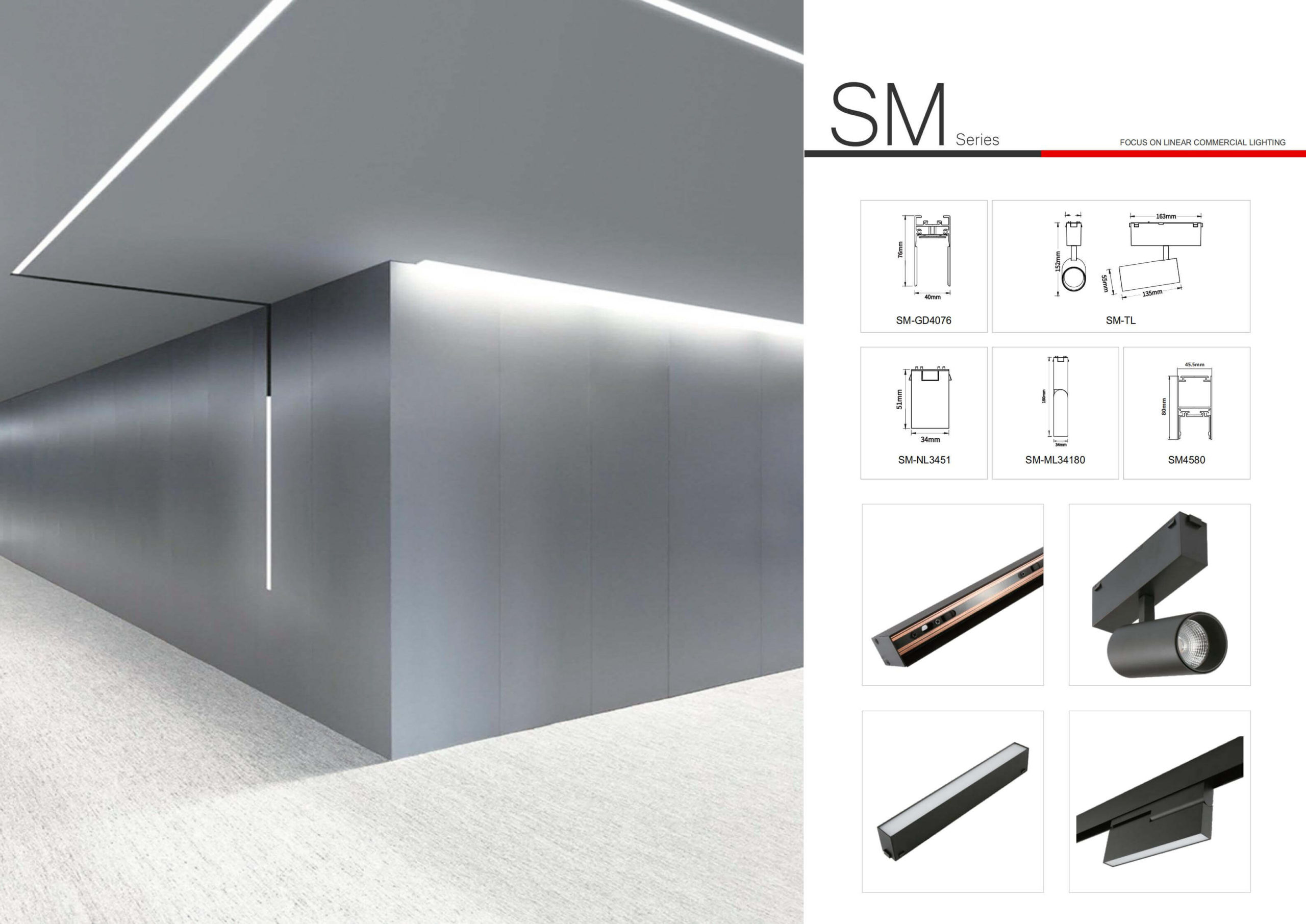 Led linear lamp magnetic series